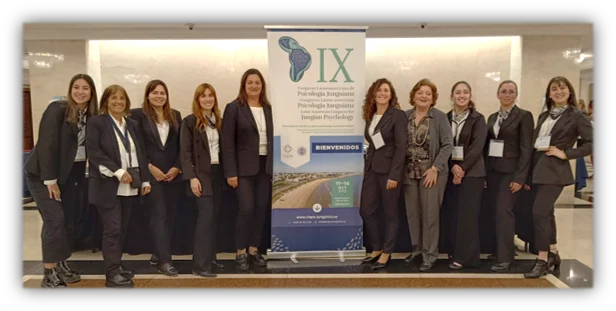 Team at an international conference